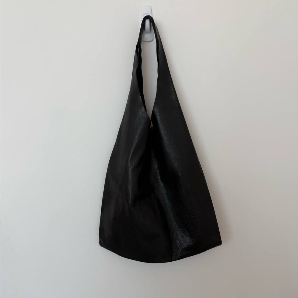 COS Textured Black Leather Bag